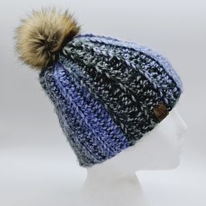 HAZEL & IVY | knit pompom beanie toque winter hat